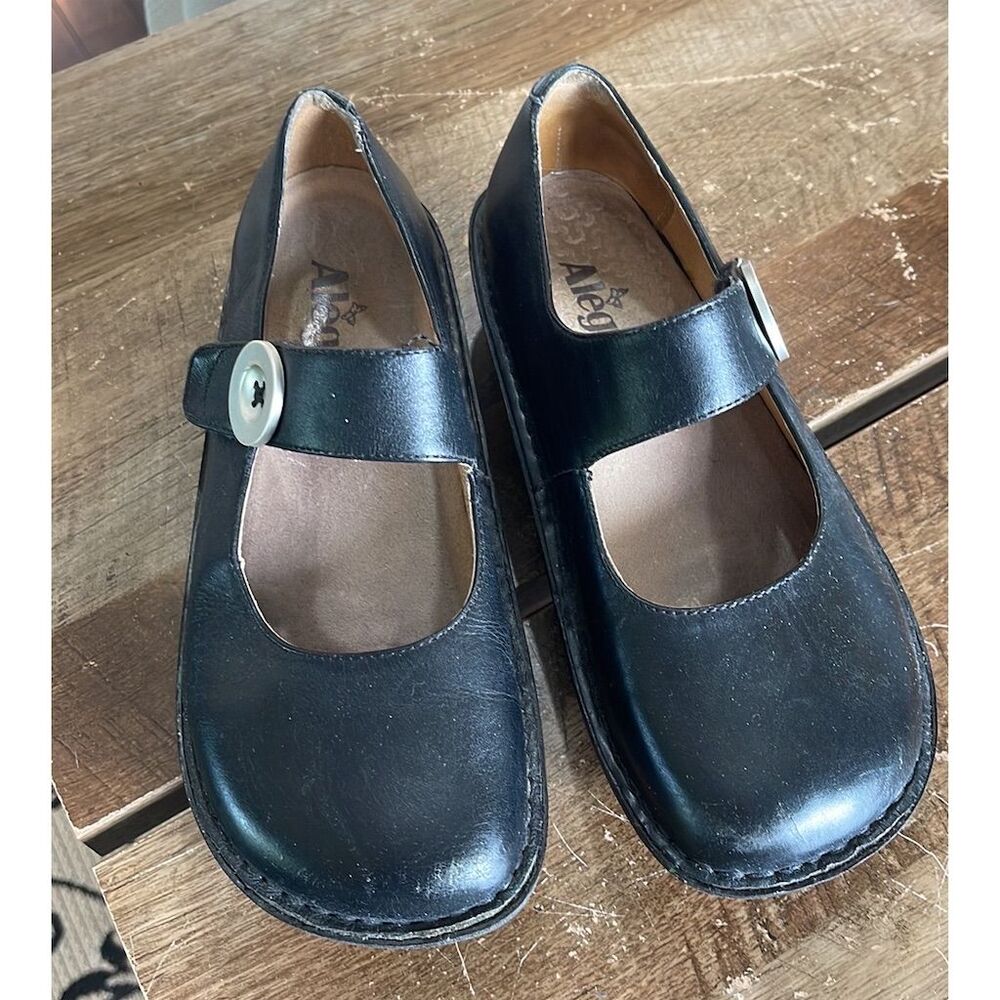Alegria Paloma Women's Black Mary Jane Shoes — Size 37 (US 7)